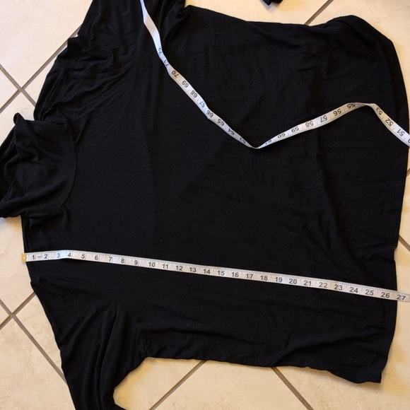 Eileen Fisher Black Turtleneck Top Stretchy Soft Material Size 3X - Picture 8 of 9